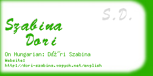 szabina dori business card